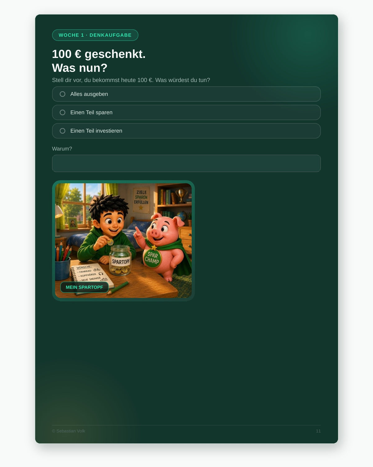 Finanzführerschein für Kinder – Das 12-Wochen-Workbook