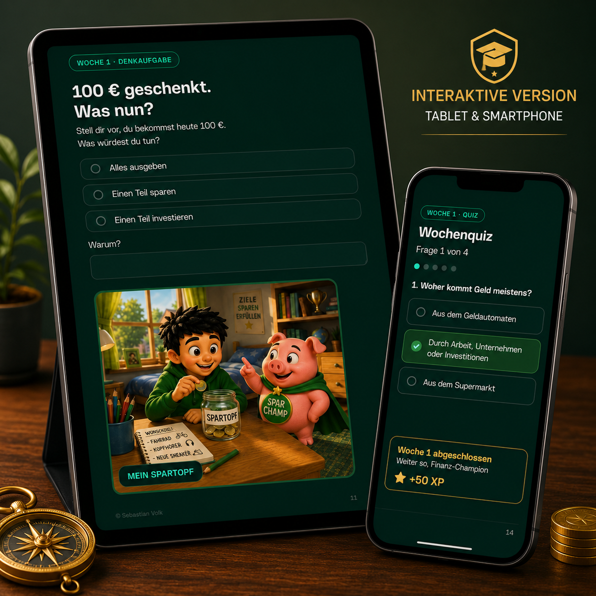 Finanzführerschein für Kinder – Das 12-Wochen-Workbook