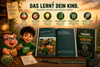 Finanzführerschein für Kinder | Softcover A4 | Geld verstehen und sparen lernen | Workbook mit Lian und SparChamp, 8–12 Jahre