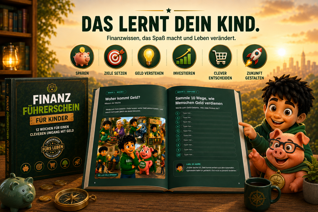 Finanzführerschein für Kinder – Das 12-Wochen-Workbook